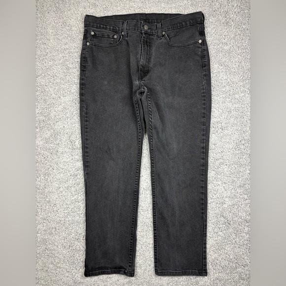 Levi's Jeans Mens 36 x 29 514 Straight Black Denim Casual Classic Basic Party - Picture 1 of 4